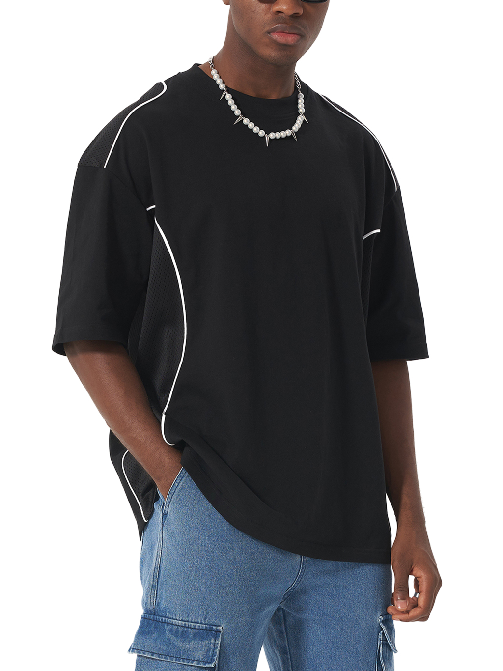 Contrast Piped Panel T-Shirt – Activewear | Tapstitch-7